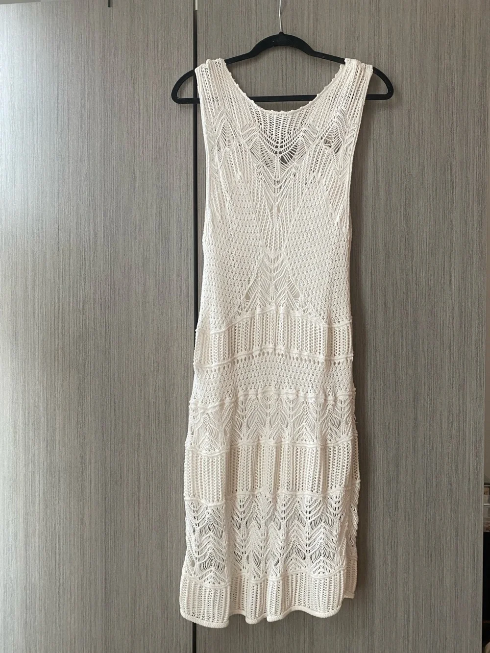 Abercrombie & Fitch Cream Crochet Cocktail Dress